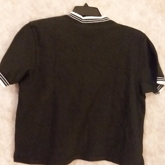 Liz Claiborne Liz & Co. Womens V-Neck Black Shirt - Picture 3 of 3